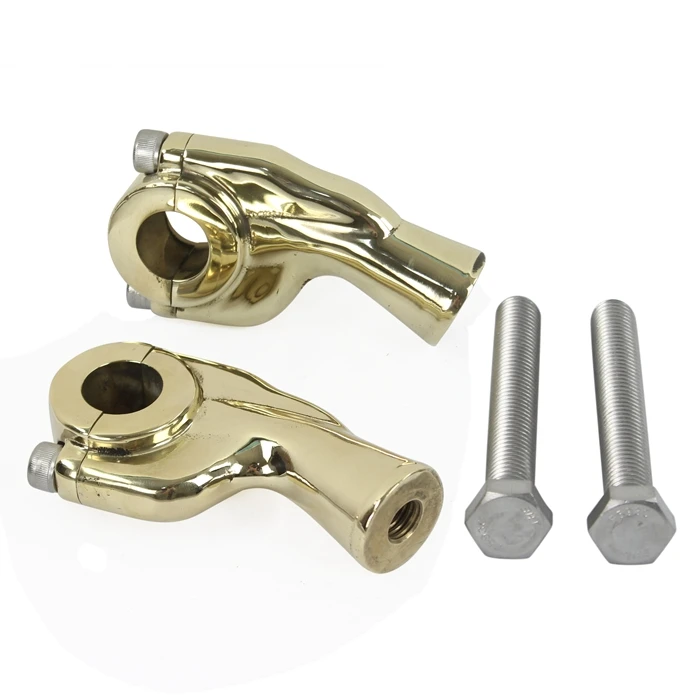 

Vtiage Brass 25mm Handlebar Risers Motorcycle Handlebar 1" Handle Bar Risers For Harley Custom Cafe Racer Bobber