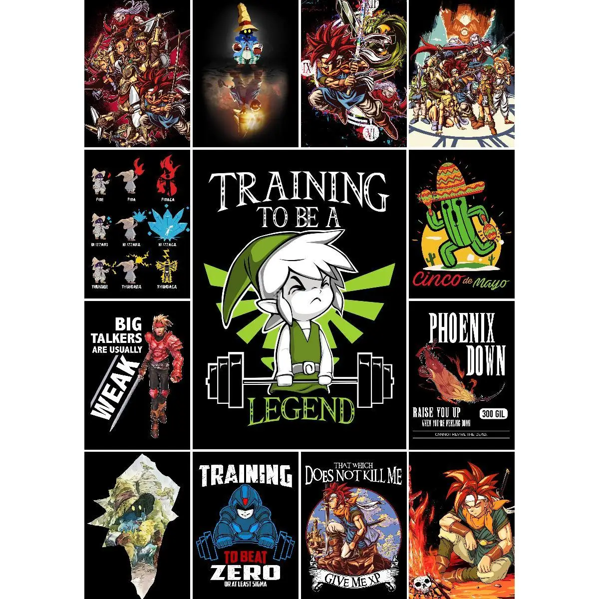 Chrono Trigger Inspired Gaming Wall Art  Exclusive Passion Collection Poster  Prints for Home Decor