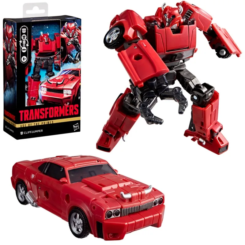 Hasbro Transformers Age of The Primes Cliffjumper Smokescreen Powerglide Swerve Deluxe Autobot Convertible Action Figures Set view 3