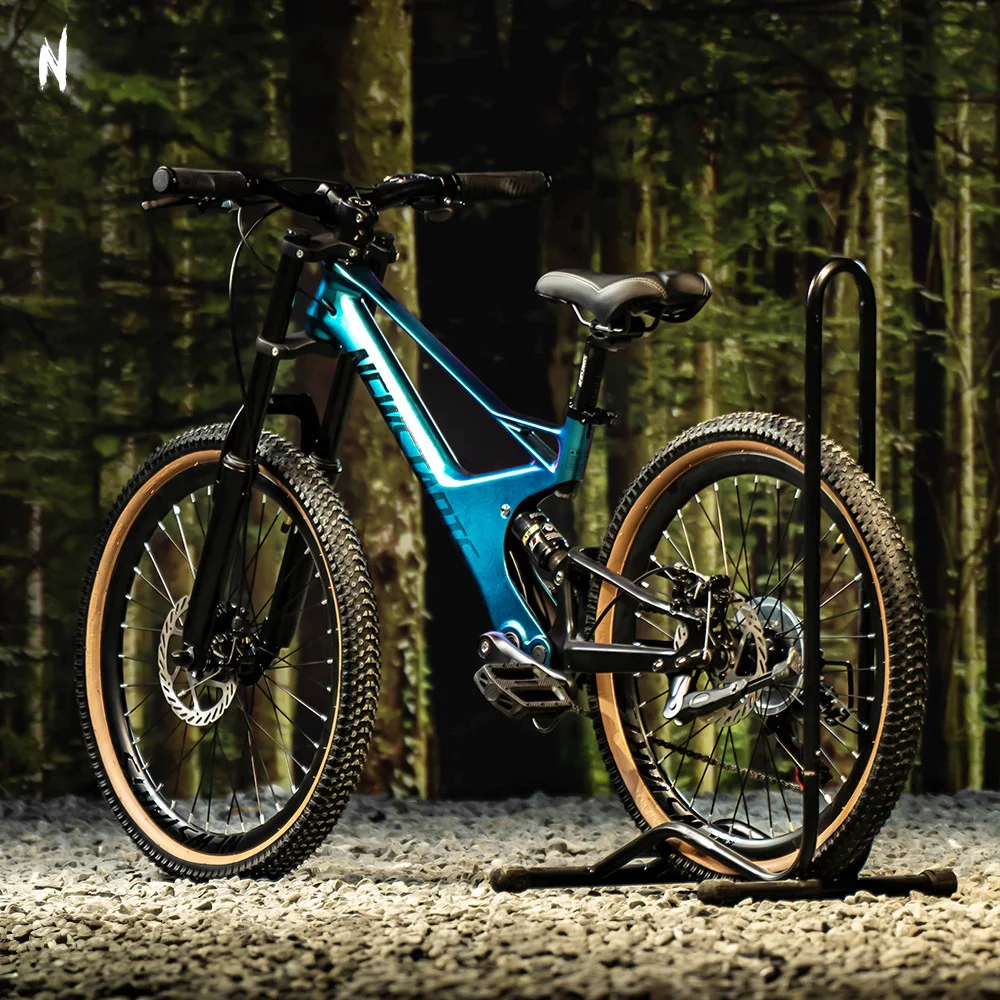 دراجة جبلية ناعمة الذيل ممتصة للصدمات مقاس 22 بوصة للأطفال من سبائك المغنيسيوم الراقية نموذج نقل الدراجة على الطرق الوعرة