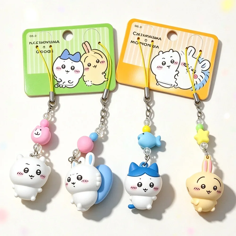 @NEW HOT Chiikawa Series Magnetic Pair Keychain Hard Personalized Exquisite Creative Cartoon Doll Small Pendant Small Girl Gift