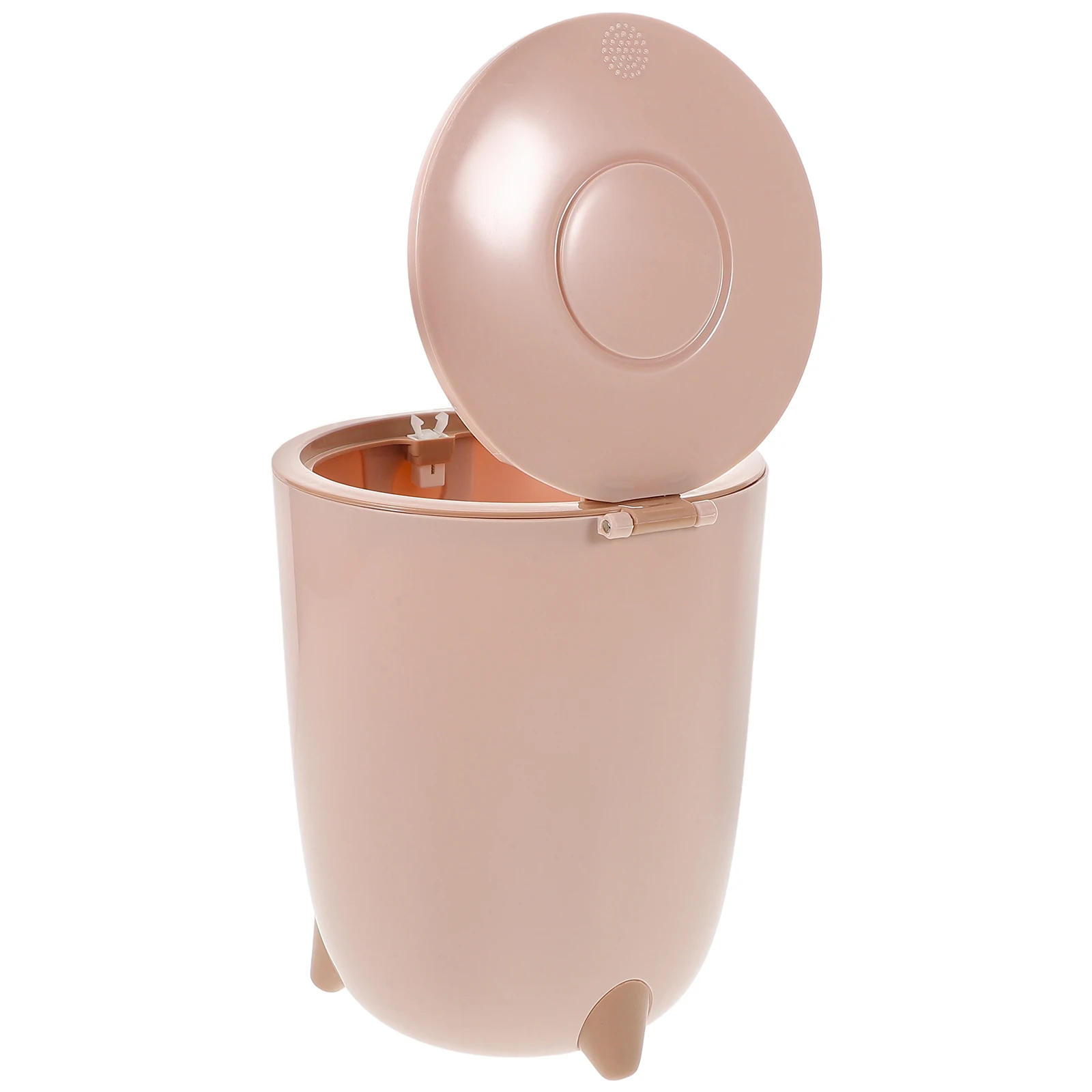 

Trash Can with Lid Dorm Bathroom Wastebasket Mini Garbage for Cans Lids Pink Cute Kitchen Office