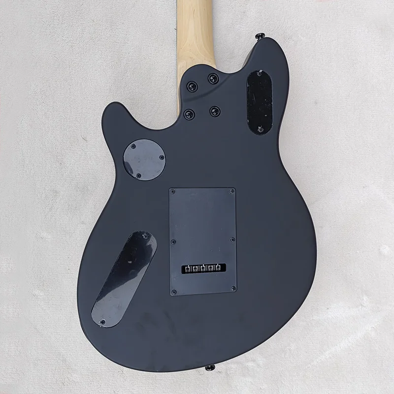 High Quality Double Shake Electric Guitar, Factory, Plum Blossom, Heart Body, Human ERP, Fast and Free Shi, Black, In Stock