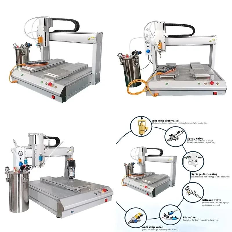 Desktop Double Table Automatic Silicone Dispensing Machine for Epoxy Resin Glue Robot