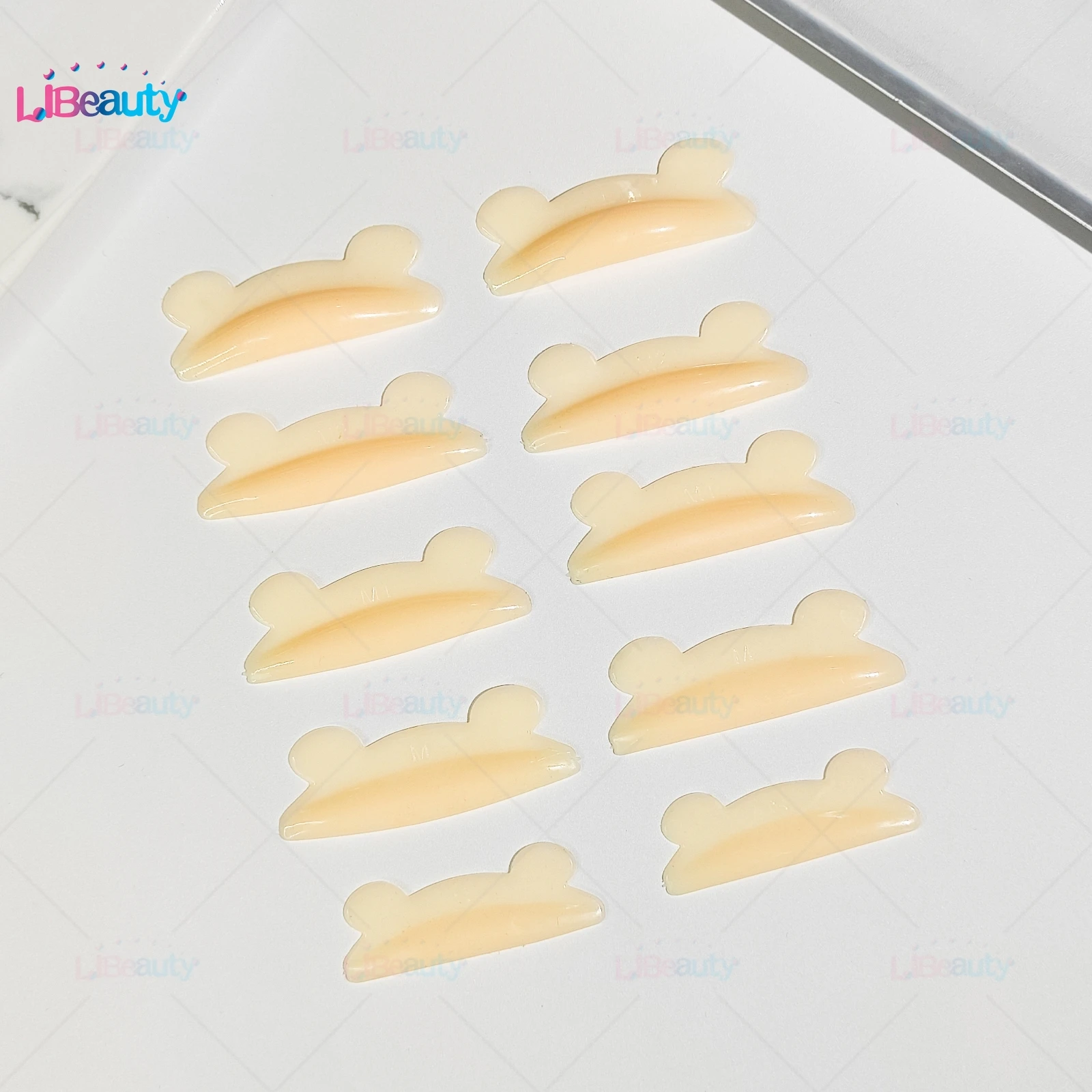 Libeauty 5 Pair Glue Free Silicone Eyelash Perm Pads Sticky Lash Lift Shield Lifting 3D Eyelash Curler Accessories Makeup Tools