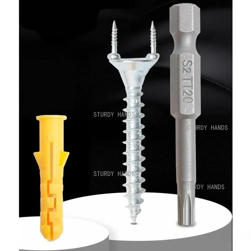 50 pieces of Y-shaped metal double headed self tapping screws 15/25/35mm bi-directional screws