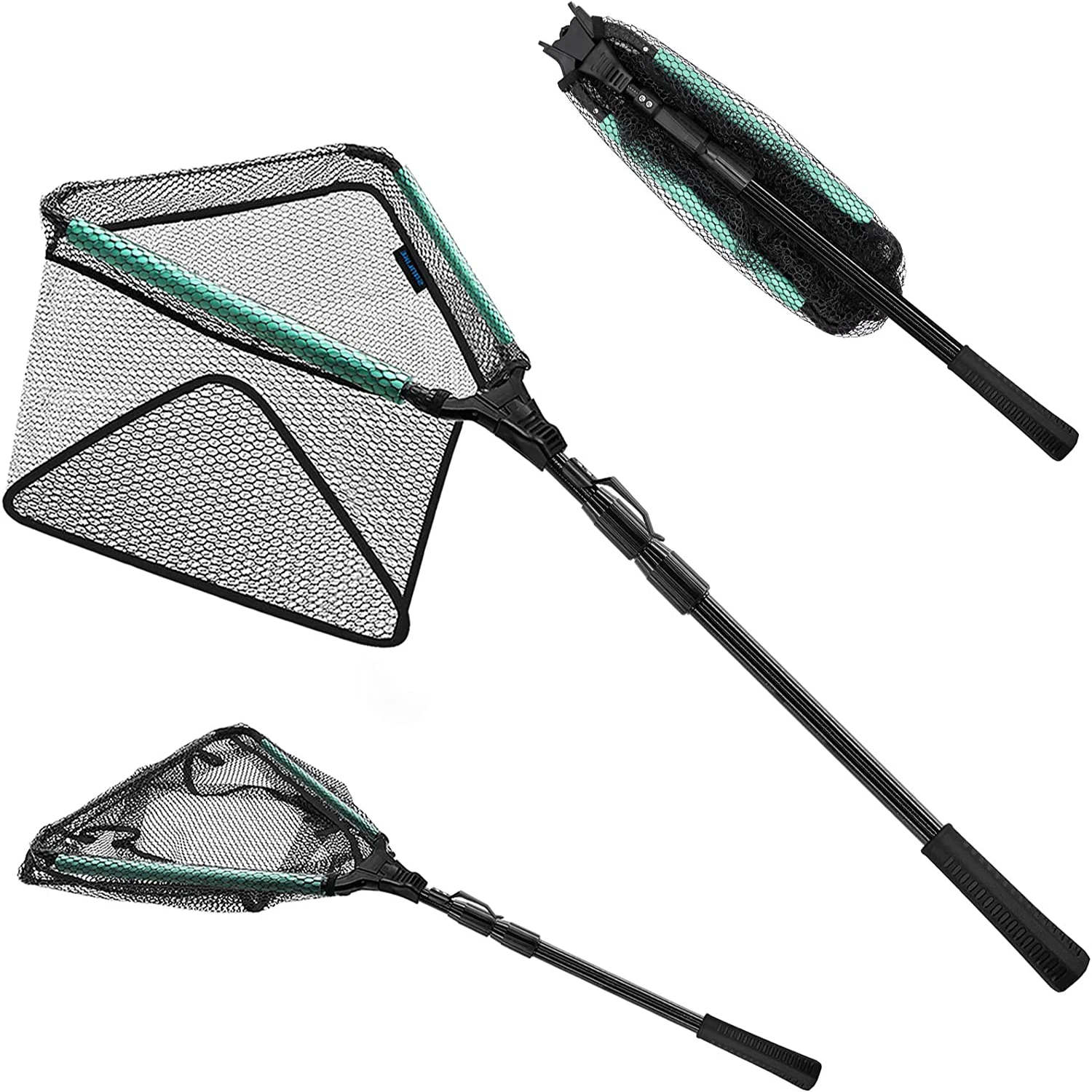 

SANLIKE 1.1M Floating Fishing Net Telescoping Foldable Landing Net Retractable Pole Handle and Nylon Mesh Fishing Tackle Tools