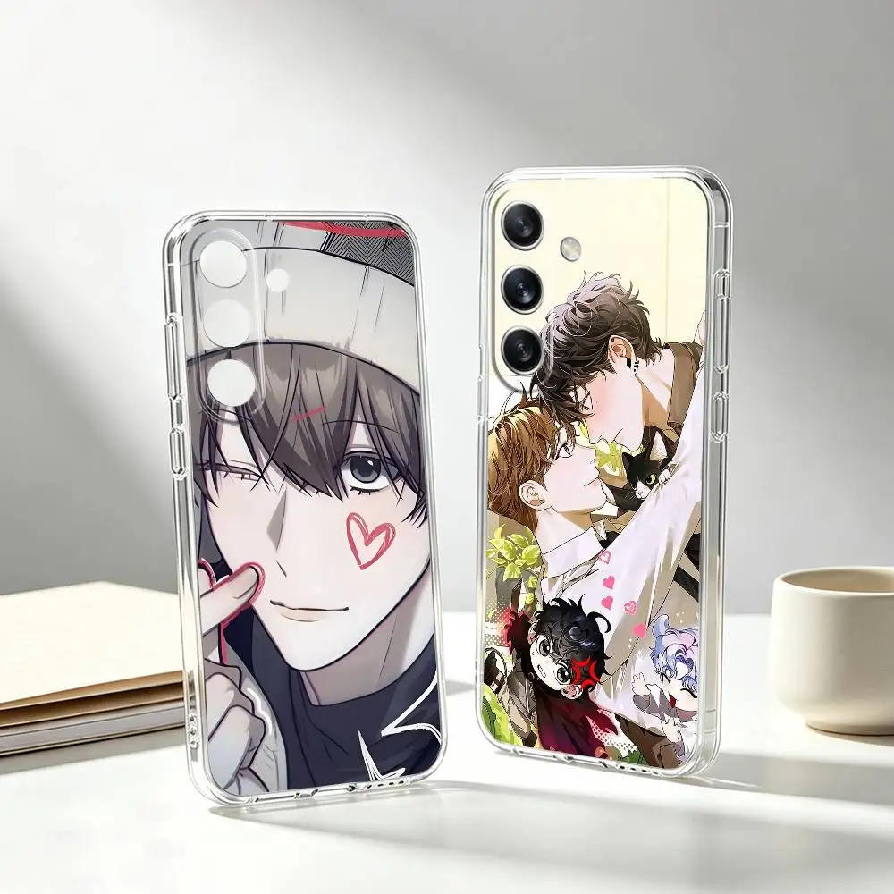 Virtual Strangers BL M-Manhwa Phone Case For Samsung Galaxy A91,80,73,72 ,71,53,52,32 ,31,22,21s,20,Transparent Soft Case