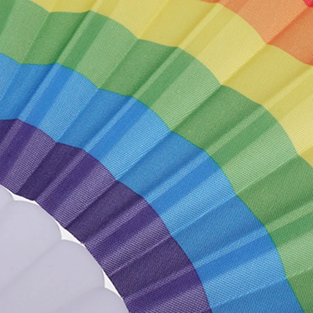 

3Pcs Plastic Folding Fans Colorful Hand Fans for Summer Dance Performance Creative Cooling Decor Floding Fan Hand Fan