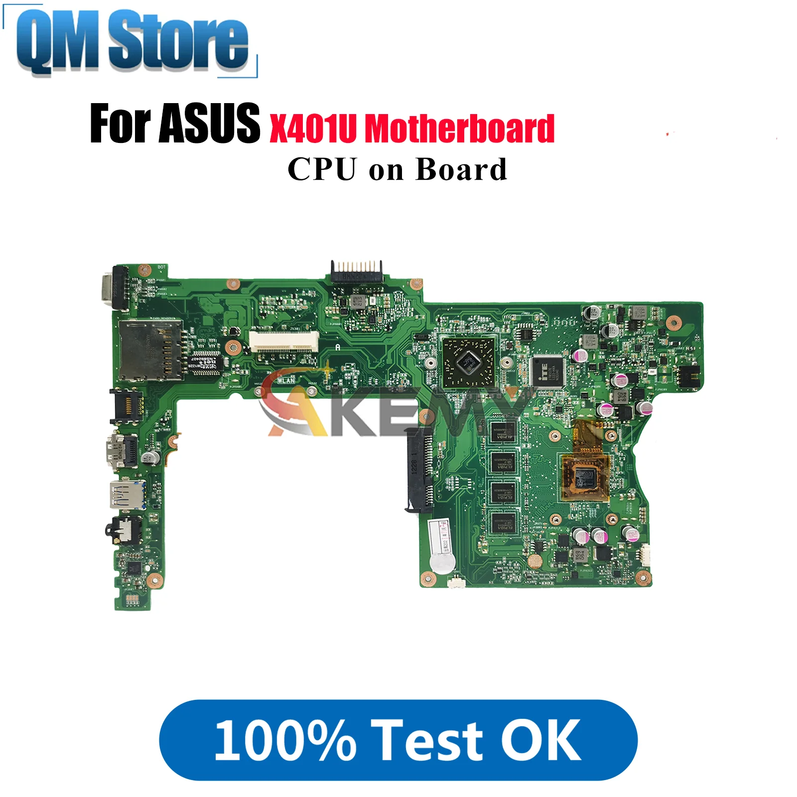 

Материнская плата для ноутбука X401U для ASUS VivoBook X401U X401U, материнская плата для ноутбука с процессором, 100% тестирование, ОК, быстрая доставка, высокое качество