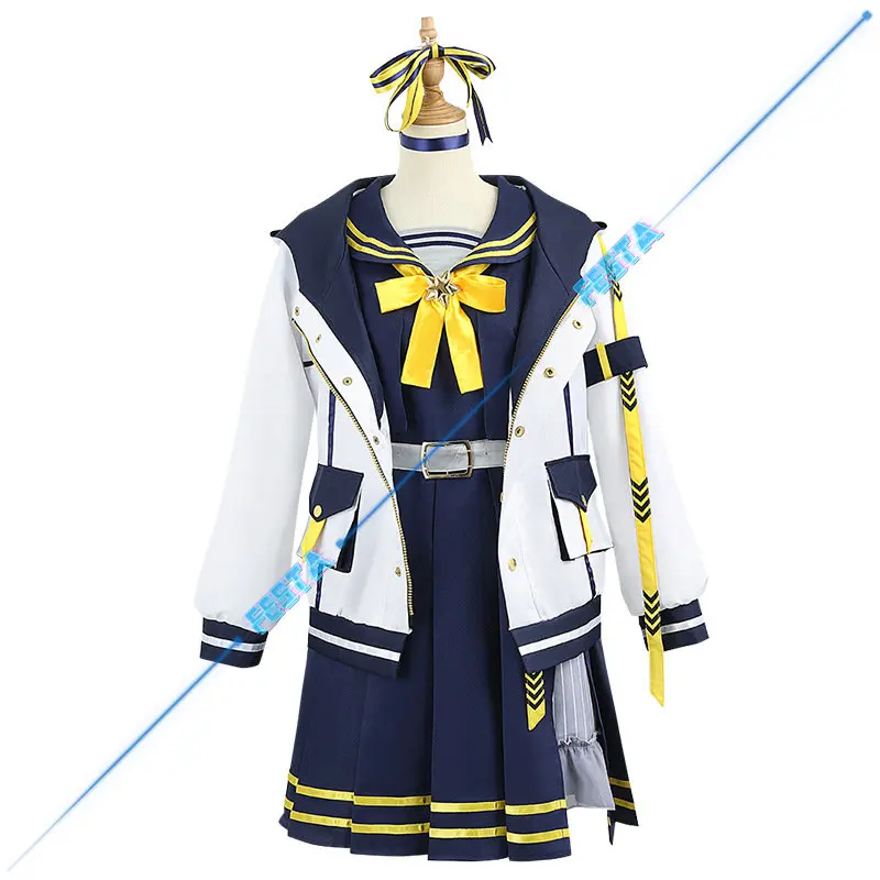 Hololive Hoshimati Suisei Cosplay Costume Blue Wig Japanese