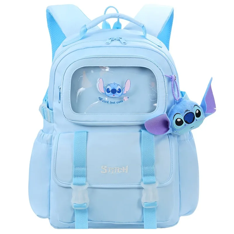 

Disney Cute Large Capacity Stitch and Strawberry Bear Backpack Bags Cartoon Girl Boy Back-to-school Gift Bag School Student Bagt