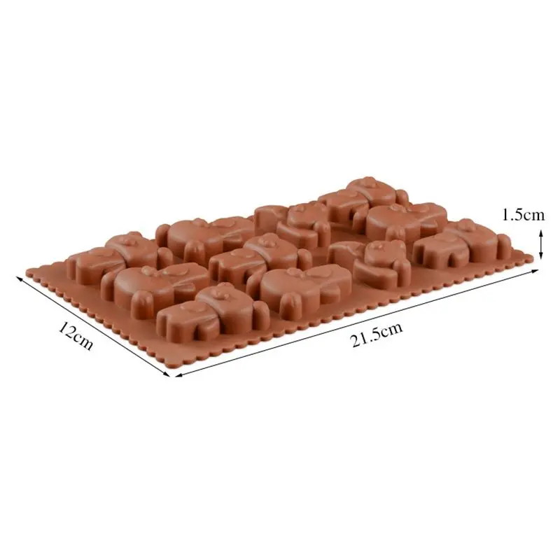 Rilakkuma Mould Cartoon Cute 3D Silicone DIY Gummies Biscuits Cake Desserts Chocolate Kitchen Cutting Ice Cube Tray Tools Mold - view 3