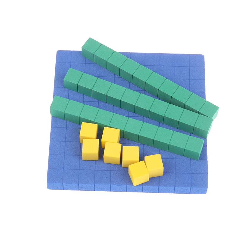 

Набор из десяти пластиковых математических блоков для детей: развивающая игрушка для изучения счета, кубики для математики
