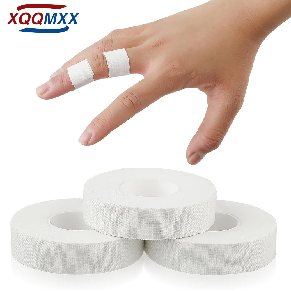 1/2/3Roll White Athletic Finger Tape - Foot Tape - No Sticky Residue & Easy to Tear - for Rock Climbing, Jiu-Jitsu, Grappling