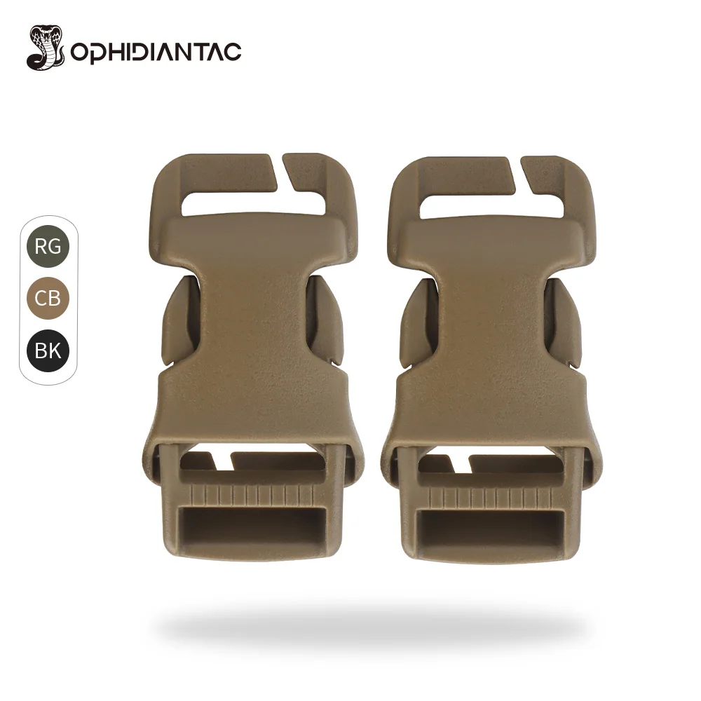 Image of OPHIDIANTAC 1 Zoll QASM-Schnalle, schnelle Befestigung, Oberflächenmontage, MOLLE PALS Gurtband, Airsoft-Jagdweste, modularer Befestigungspunkt