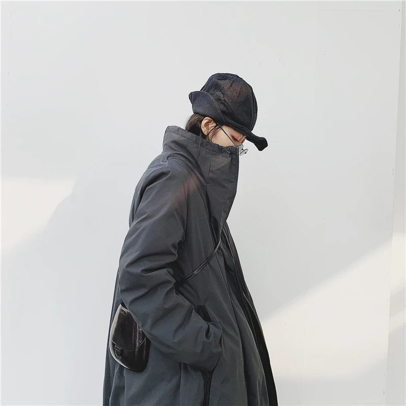 

Утепленное стеганое пальто Street Sle Long Oversized для женщин, белое, с капюшоном, средней длины, зимнее, на пуху