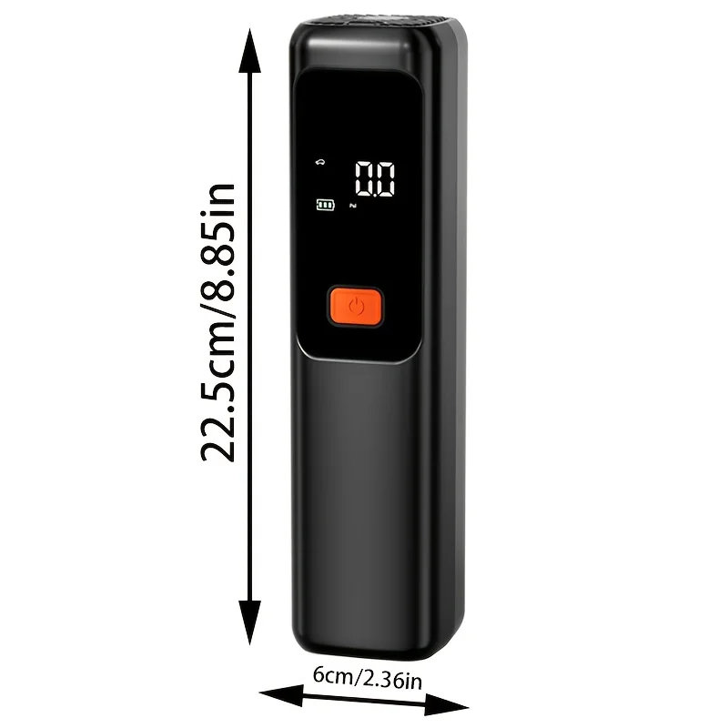 Portable Air Compressor, 150 PSI Tire Inflator with LCD Display, Auto Stop, USB Charge for Car Bike Ball