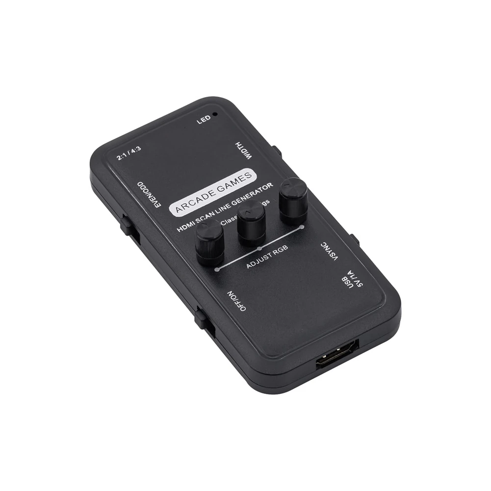 DT75BG -Compatible Scanline Generator for Retro Game MAME Emulators Arcades CRT Effect Video Adapter