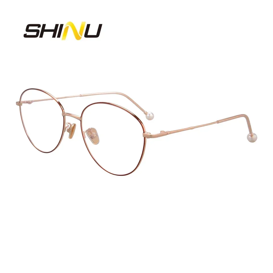 SHINU Brand Fashion Ladies Computer Glasses Women Anti Blue Light Eyeglasses Stop Eye Strains Antifatigue Eyewear customized