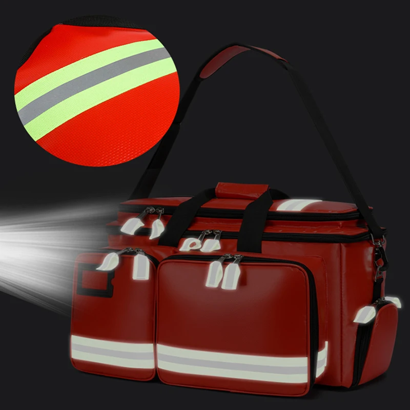 Imagem -05 - Kits de Primeiros Socorros Bolsa Médico ao ar Livre Emergência Resgate Grande Capacidade Bolsa Vazio Impermeável Multi-bolso Esportes Viagem Bolsas de Náilon