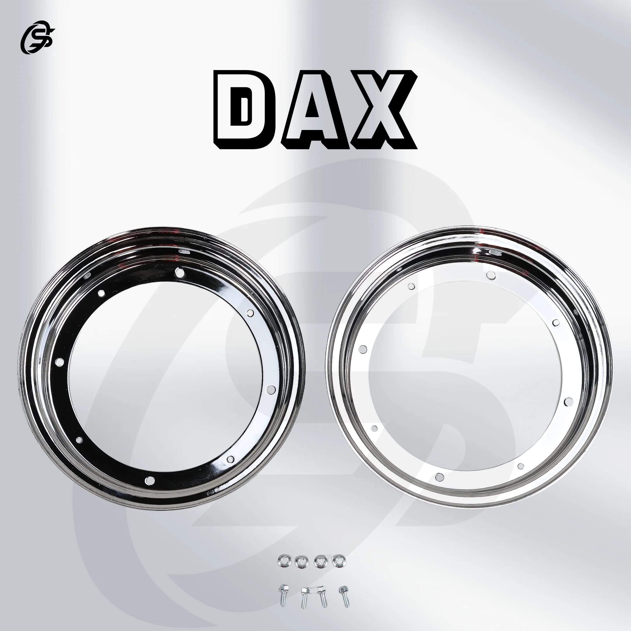 

3.5-10 Wheels CT70 Rims DAX CT70 Sliver Chrome Wheels Hubs Split Rim Wheels Motorcycles Accessories CT70Parts