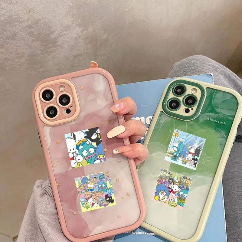 59pcs سانريو ‌ ‌   Hangyodon Pochacco كارتون لطيف ملصق مضاد للمياه كوب ماء القرطاسية مذكرات الكمبيوتر مزين هدية لفتاة