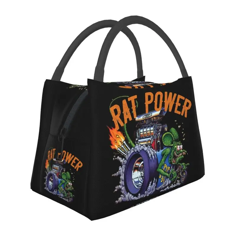 

Custom Rat Fink Lunch Bags Women Cooler Warm Insulated Lunch Box for Work Pinic or Travel