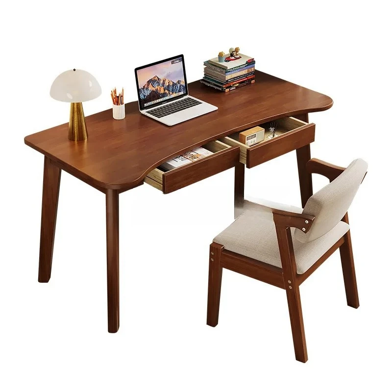 

Solid wood desk Modern simple C-shaped simple computer desk Student writing desk