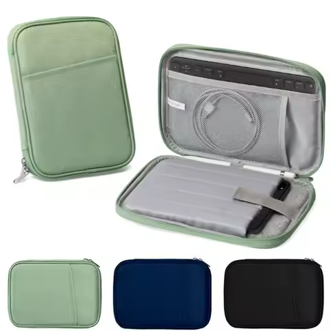 6-8 inch e-Reader Sleeve Universal Wear Resistant Tablet Storage Bag Nylon Portable for Kindle Paperwhite/Kobo Clara Libra