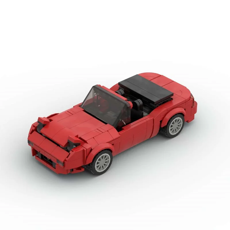 MOC Open Car Toy Building Blocks Modello Auto sportiva Giocattolo da corsa Assemblaggio Mattoni Giocattoli Regali di compleanno Giocattolo fai da te