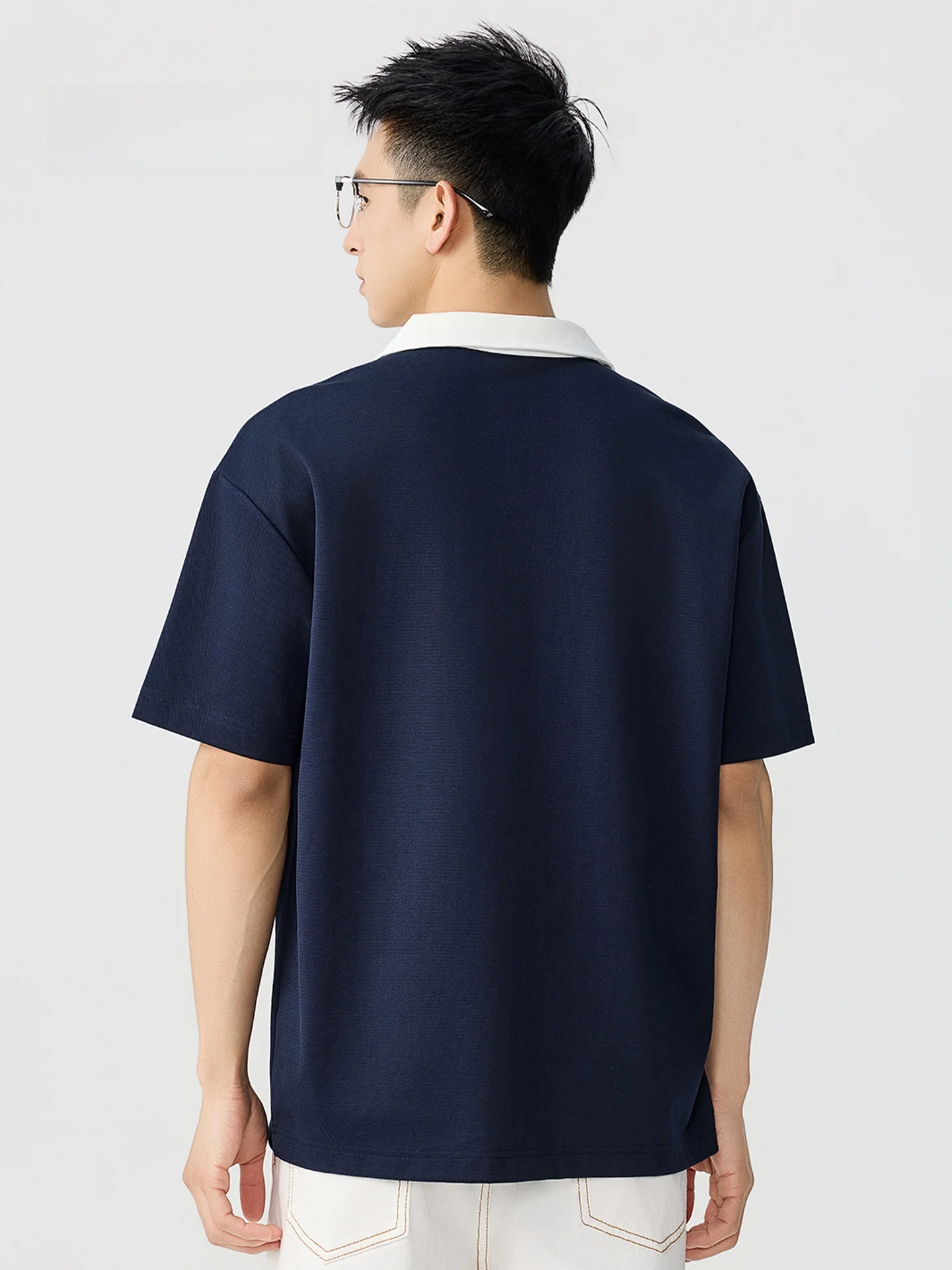 MMOPTOP American Retro Short Sleeve T-Shirt Men's Summer Loose  Shirt Half Sleeve Trendy Brand Casual Cotton Top