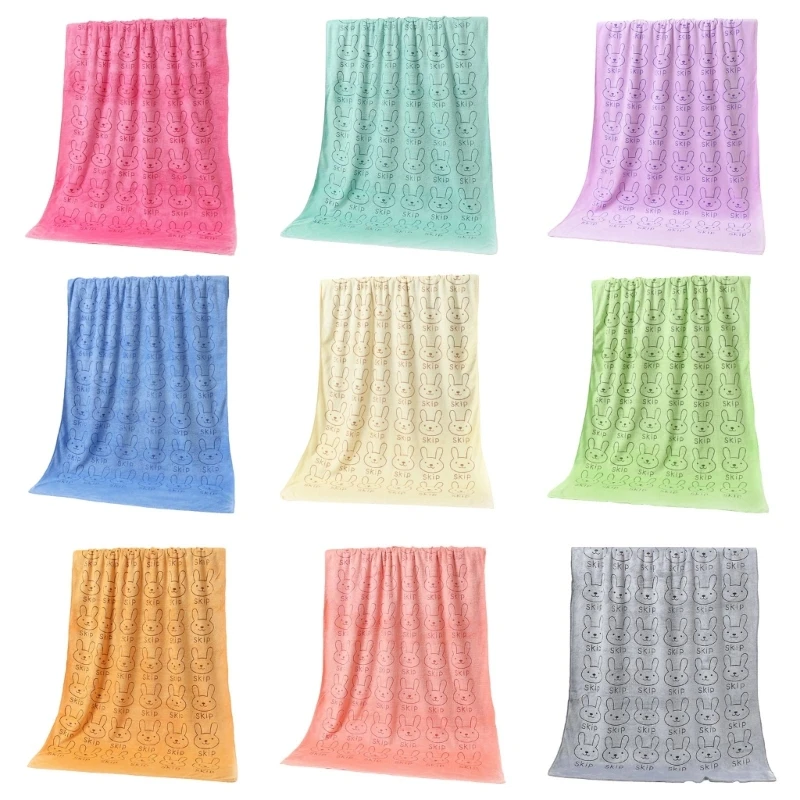 F62D Reusable Face Towel for Kid Adult Bath Towel Hair Towel Child Beach Towel