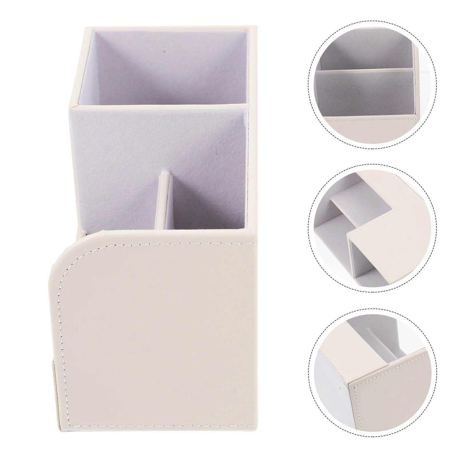 

Household Desktop Organizer Multi-Function Convenient Storage Stand for Pen Memo Cards Phone Scissors Office and Study Supplies