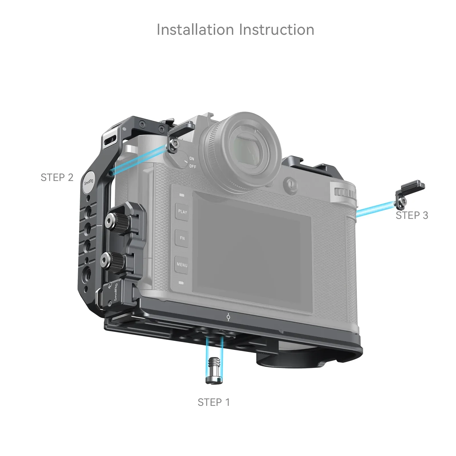 Smallrig-jaula de cámara de aleación de aluminio para Leica SL2 / SL2-S SL3, soporte de zapata fría, Arca-Swiss, placa de liberación rápida, 4510, 4162