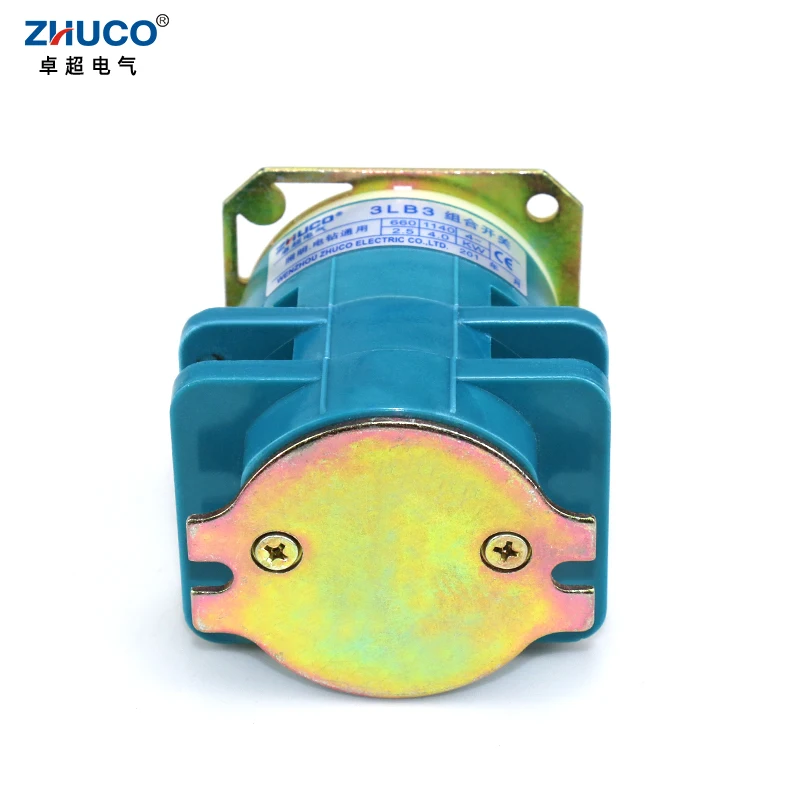 ZHUCO 3LB3-25 25A 660V Two Positon Two Pole 8 Terminal Screws Explosion-proof Rotary Electric Changeover Cam Control Switch