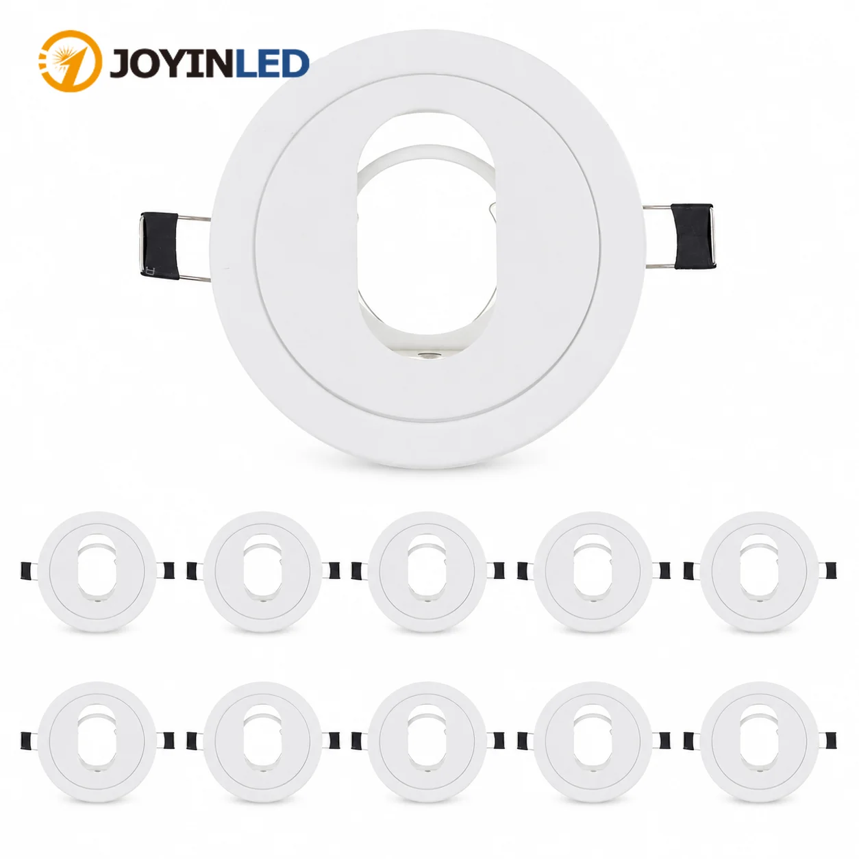 1/2/4/10 Round White Modern Style Iron Led Lighting Fixtures Downlight Embedded Hallway Office Flush Mount Recessed CeilingGU10