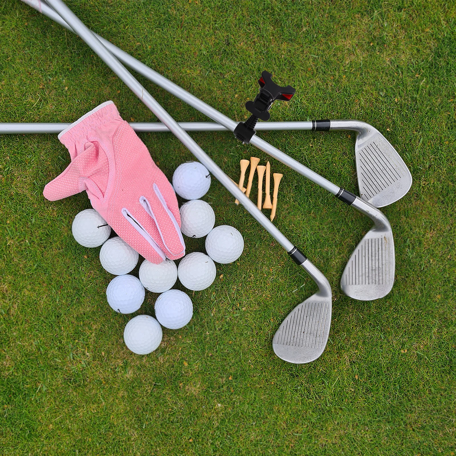 

Golf Phone Holder Black 360 Degree Rotating Swing Posture Corrector Compatible All Smartphones Golf Practice Equipment