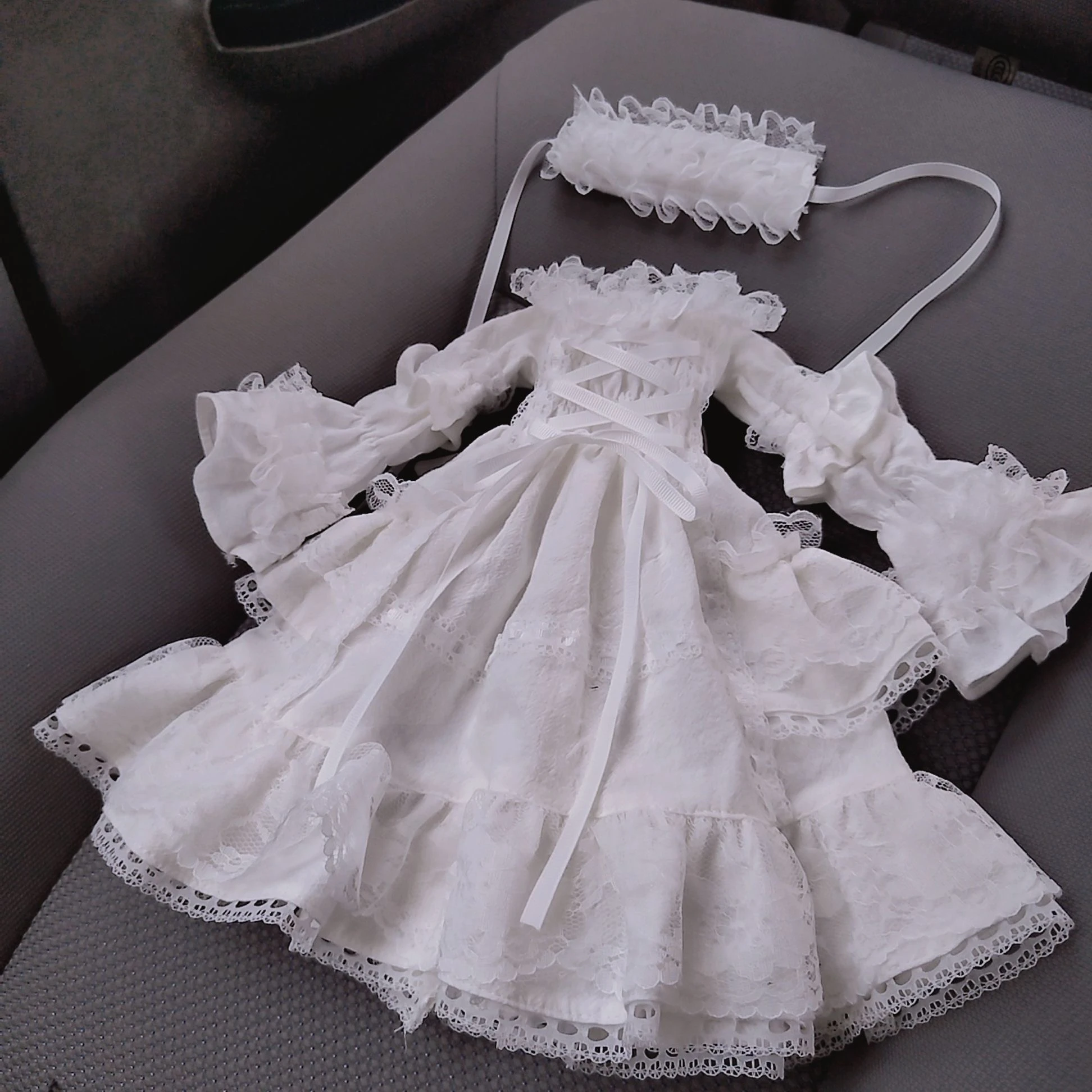 30cm 1/4 1/6 bjd 아기옷 1/4 인형 로리타 스커트 SD 레트로 드레스 공주 드레스