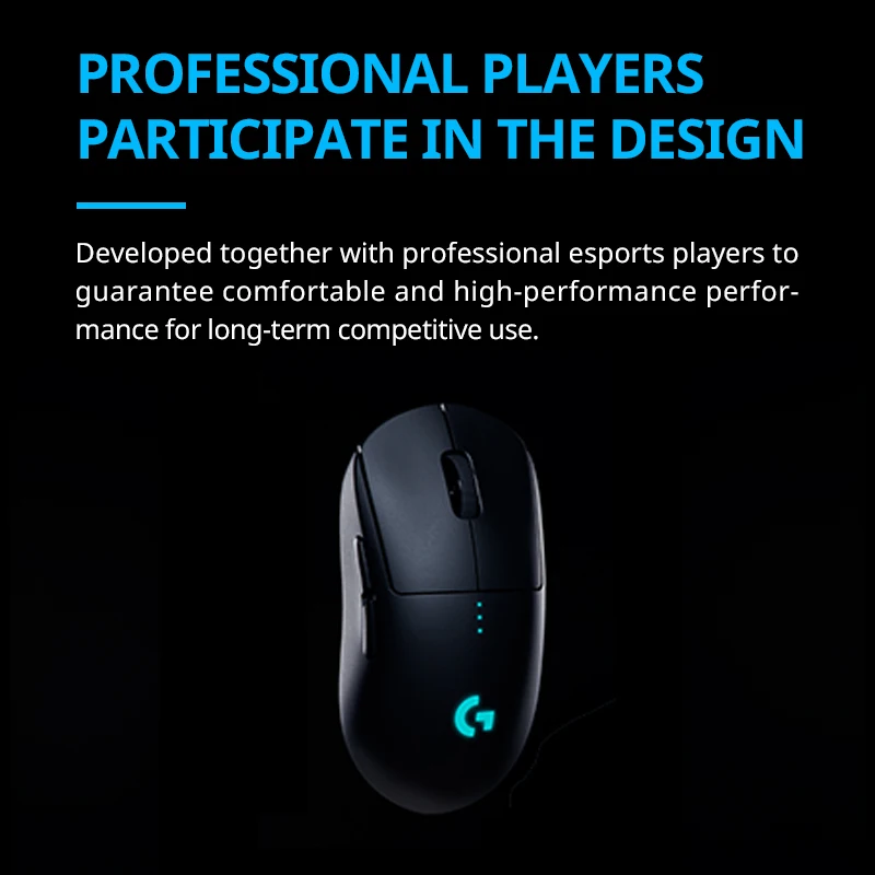 Imagem -04 - Logitech g Pro Mouse para Jogos sem Fio Luz 25600 Pdi com Mousepad para Laptop e Tablet