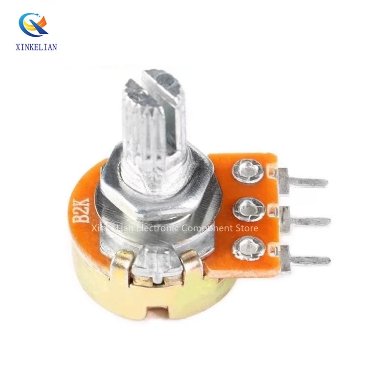 5PCS WH148 3pin 1K 5K 10K 50K 1M Linear Potentiometer L15mm Variable Resistor B1K B2K B5K B10K B20K B50K B100K B500K B1M Ohm