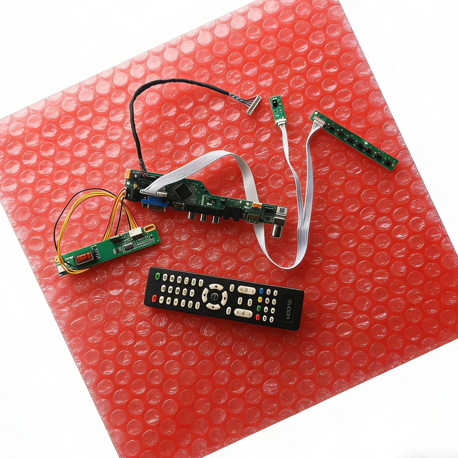 

Плата контроллера привода экрана подходит для N141X101 N141X201 N141X5 UB141X01 1024x768 1-CCFL 1024*768 20-контактный LVDS USB + AV + VGA + HDMI DIY Kit