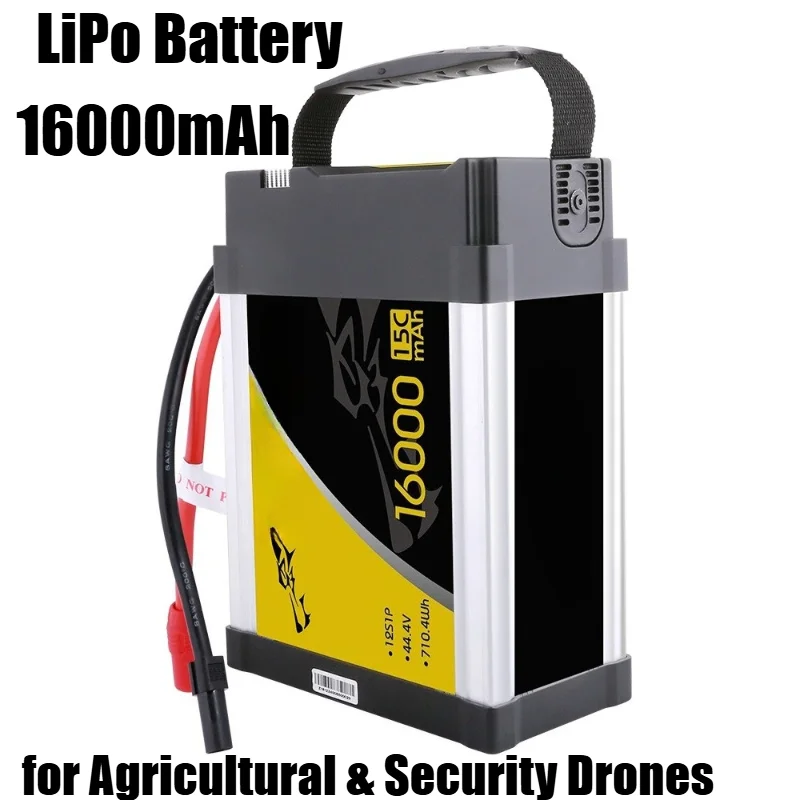 

16000mAh 12S 25C LiPo Battery for Agricultural & Security Drones Intelligent Power Pack Long-Endurance & Fast Charging Support