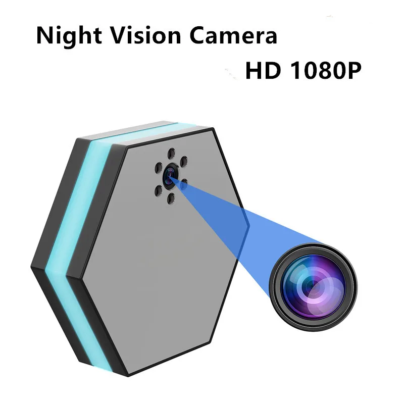 Wire-Free HD Home Camera, Battery Powered Baby Elderly Monitor with Built-in Night Light, Mobile Remote View