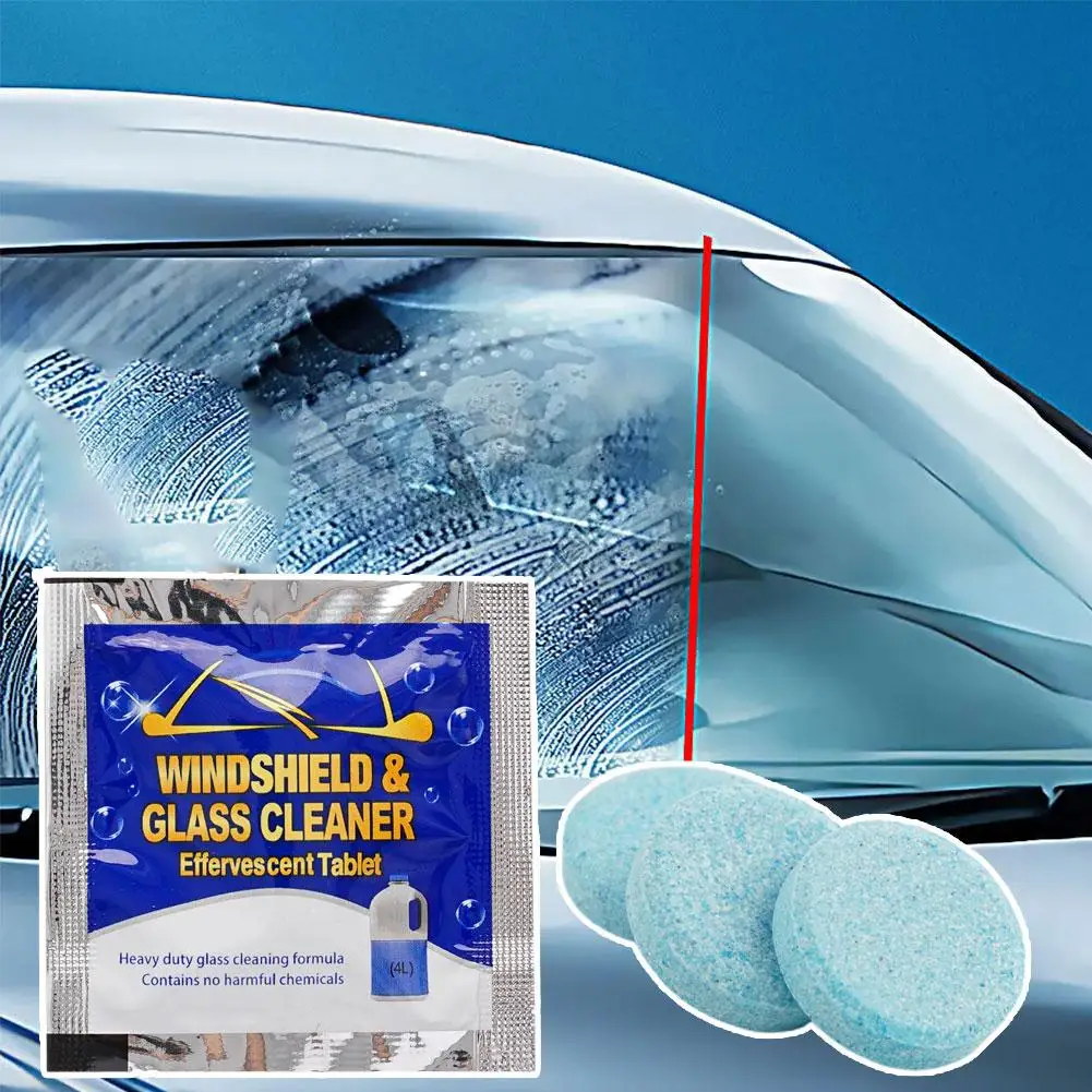 Afbeelding 4: Auto Voorruit Solid Cleaner Ruitenwisser Bruistabletten Wc Schoonmaken Effen Bruisende Ruitenwisser Tablet voor Auto