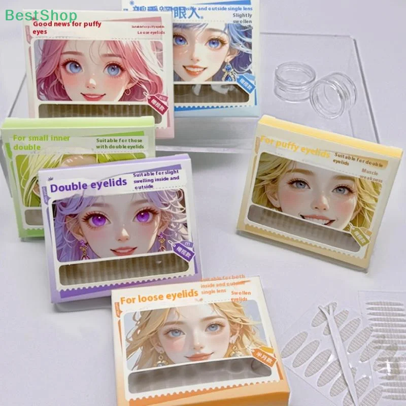 ★ ★ ★ 180/216/240 PCS สติกเกอร์ตาที่มองไม่เห็น Lace Eye Lift Strips Double Eyelid เทปกาวสติกเกอร์เทปตาเครื่องมือ Lash เทป