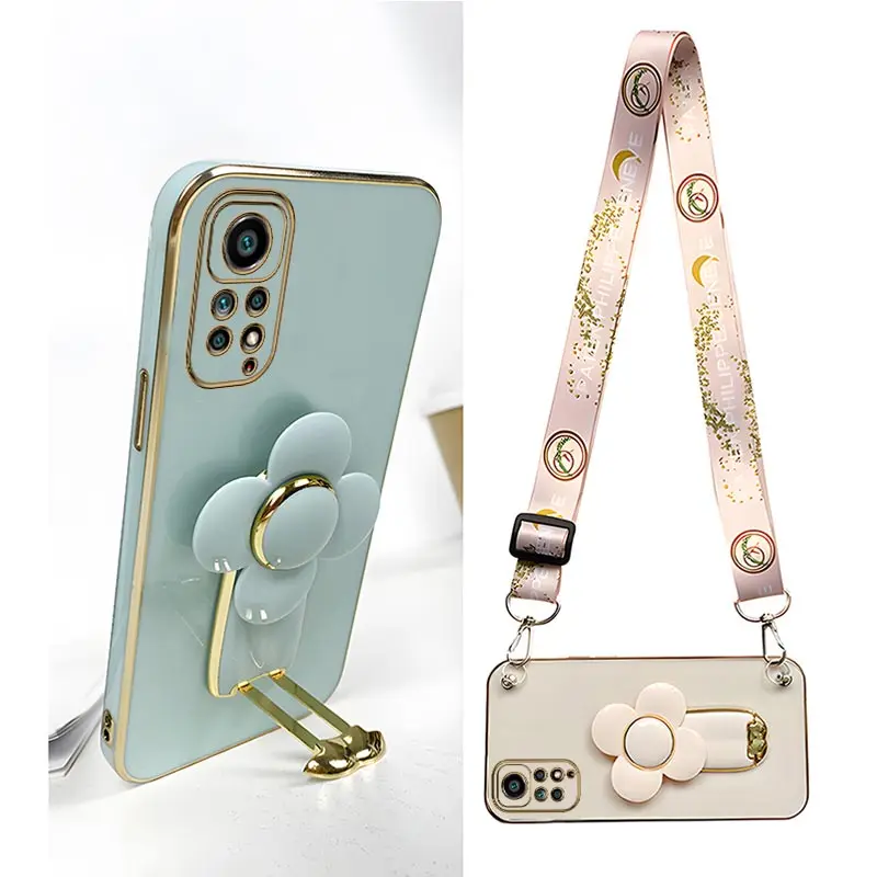 Rotating Windmill Holder Lanyard Strap Case For Xiaomi Redmi Note 11 8 12 10 9 Pro Max 10 12 4G 5G 10s 11s 9A 9T 9C Nfc Cover