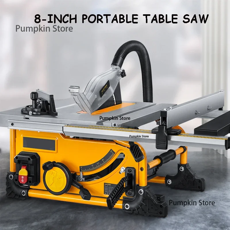 8 Inch Dust-Free Table  210MM 1500W Wood Cutting Saw Portable Multi-Function Woodworking Table Saw 80 teeth Circular Saw