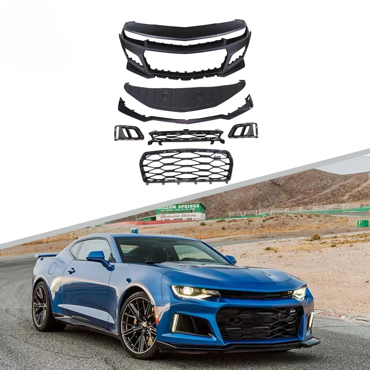 

6th ZL1 Style Body Kit Front Bumper Lip Car Bumper For Chevrolet Camaro 2010-2015 5th