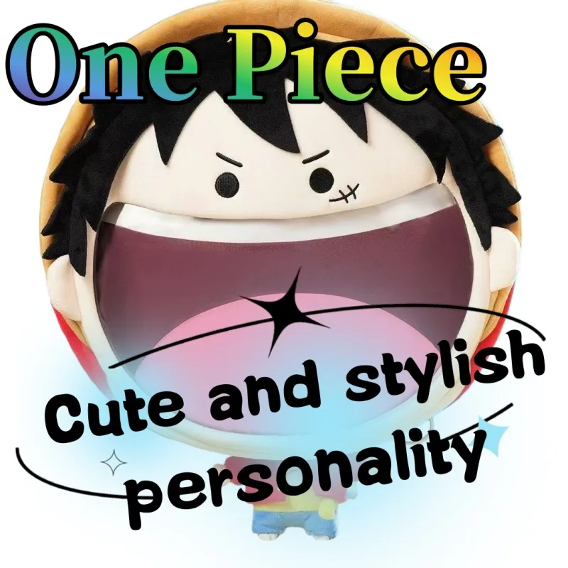 

One Piece Plush Backpack Cute Creative Fashion Cartoon Soft Kawaii Shoulder Bag Storage Backpack Gift for Friends for Festivals